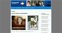 Desktop Screenshot of emlekoldal.com